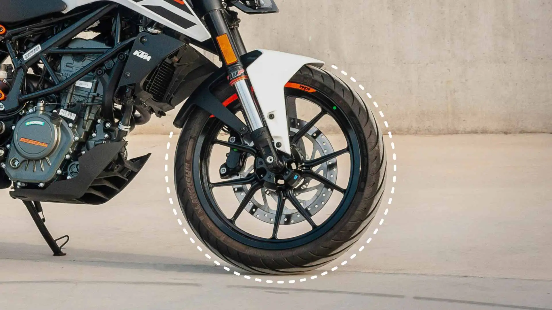 front motorcycle wheel
