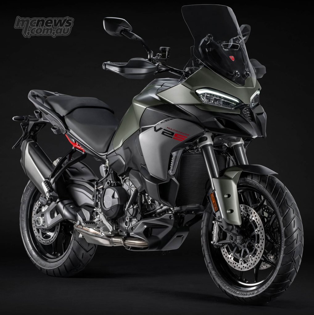The 2025 Ducati Multistrada V2 will start from $26,100 Ride Away while the V2 S will retail from $29,200 Ride Away.
