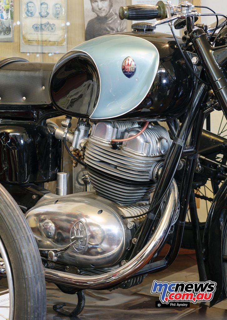 A 1961 250cc 4T Maserati. The company ceased motorcycle manufacture soon after.