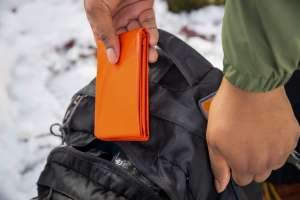 The SOL Emergency Blanket packs small for emergency camping situations.