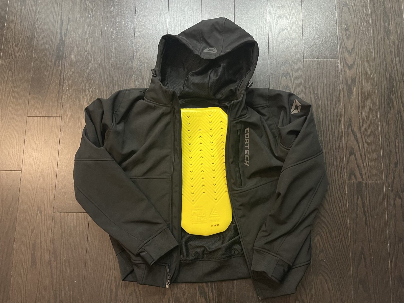 Cortech Meta motorcycle hoodie with removable armor